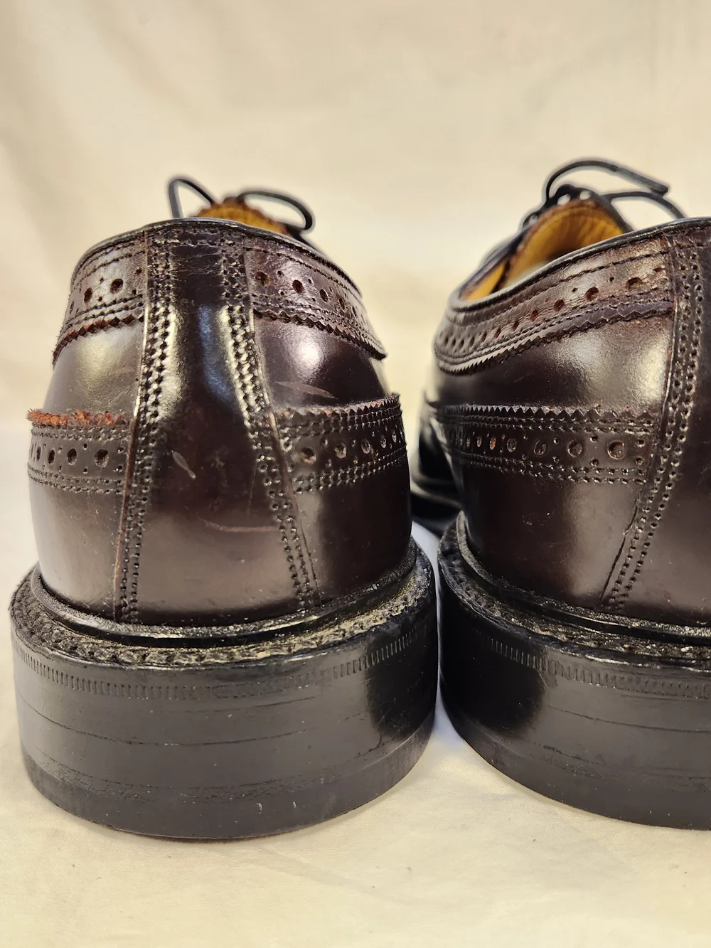 FLORSHEIM IMPERIAL 17109 WINGTIP BURGUNDY BLACK CHERRY MEN OXFORDS SHOES SZ 9 D